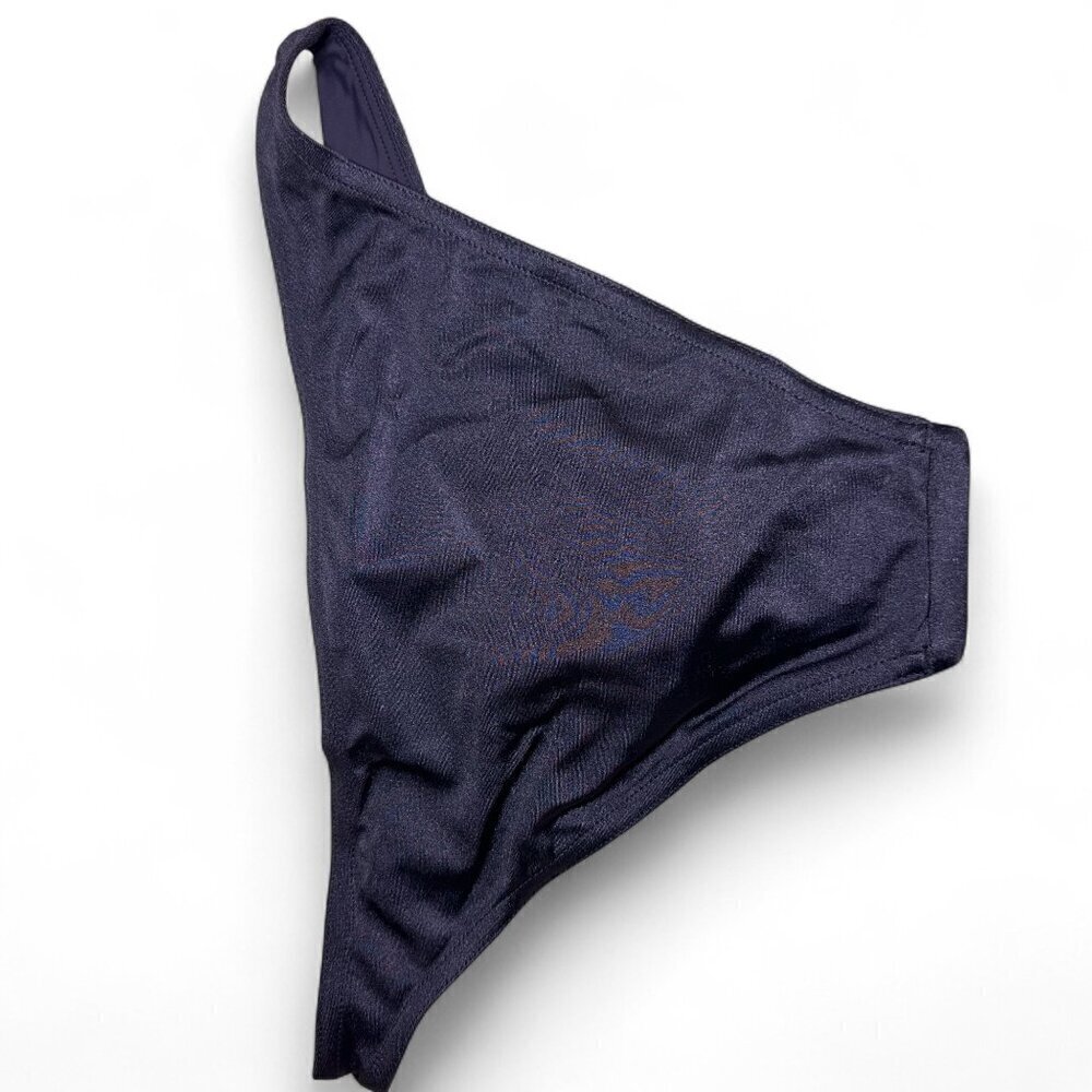 Zimmermann Women's Shimmery Dark Grey Bikini Swim Bottoms US 2 - 4 NWOT - Picture 4 of 7